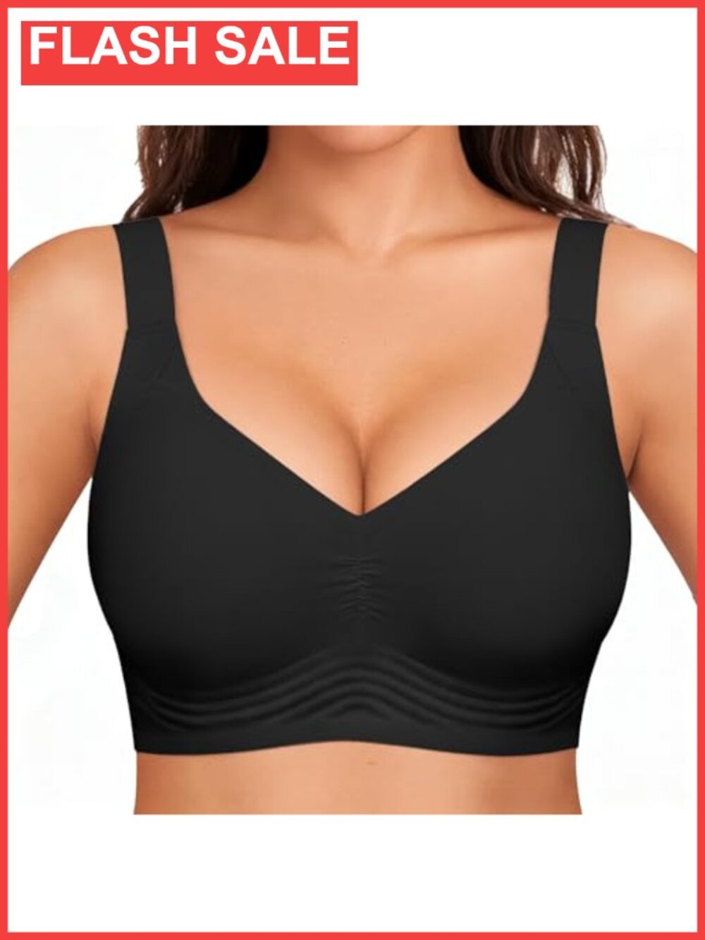 Jelly Bra Push Up No Underwire Wireless Full Support Women